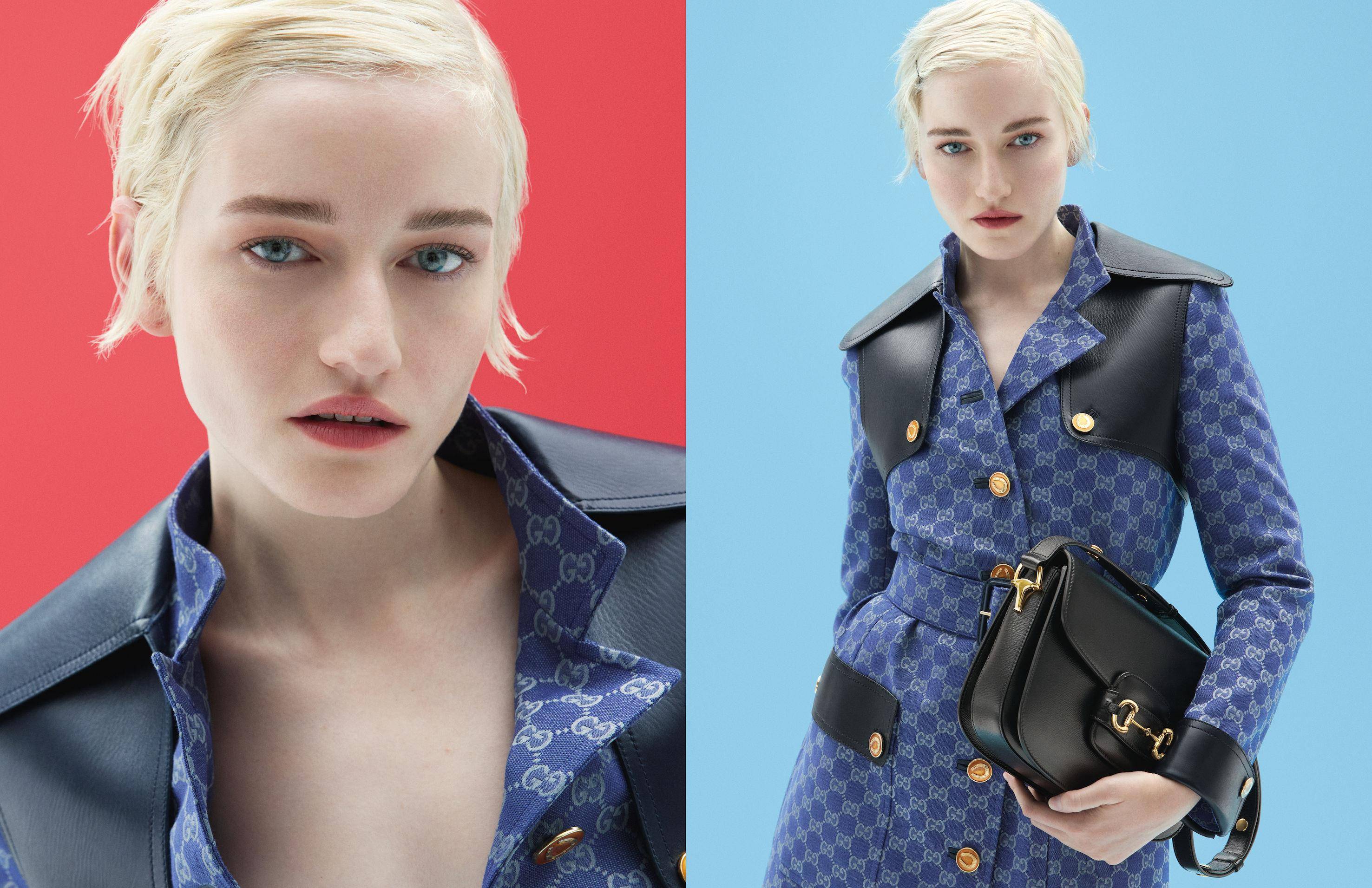 NewJeans Hanni俏丽拍GUCCI新广告　Dainelle秀逆天“天鹅颈”打对台 名人名流 图3张