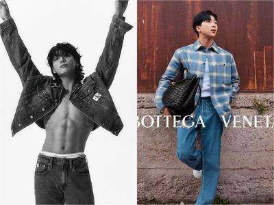 BTS超狂！柾国晒“冰块腹肌”摘CK代言、RM被Bottega Veneta包下