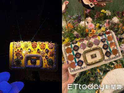 包・开箱／Roger Vivier70年代迪斯可水钻包！撞色亮片、不败方扣最奢华