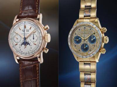 “表王”万年历计时表拍场“三代同堂”　罕见二代表5100万领衔