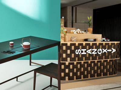 SHANG XIA“47万胡桃木茶桌”搬到高雄！用“茶砖”砌成沉浸式快闪店