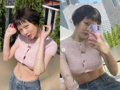 “脱缰野马”泫雅毛衣短到南半球快掉出来！超危险穿搭让粉丝辣到喷血