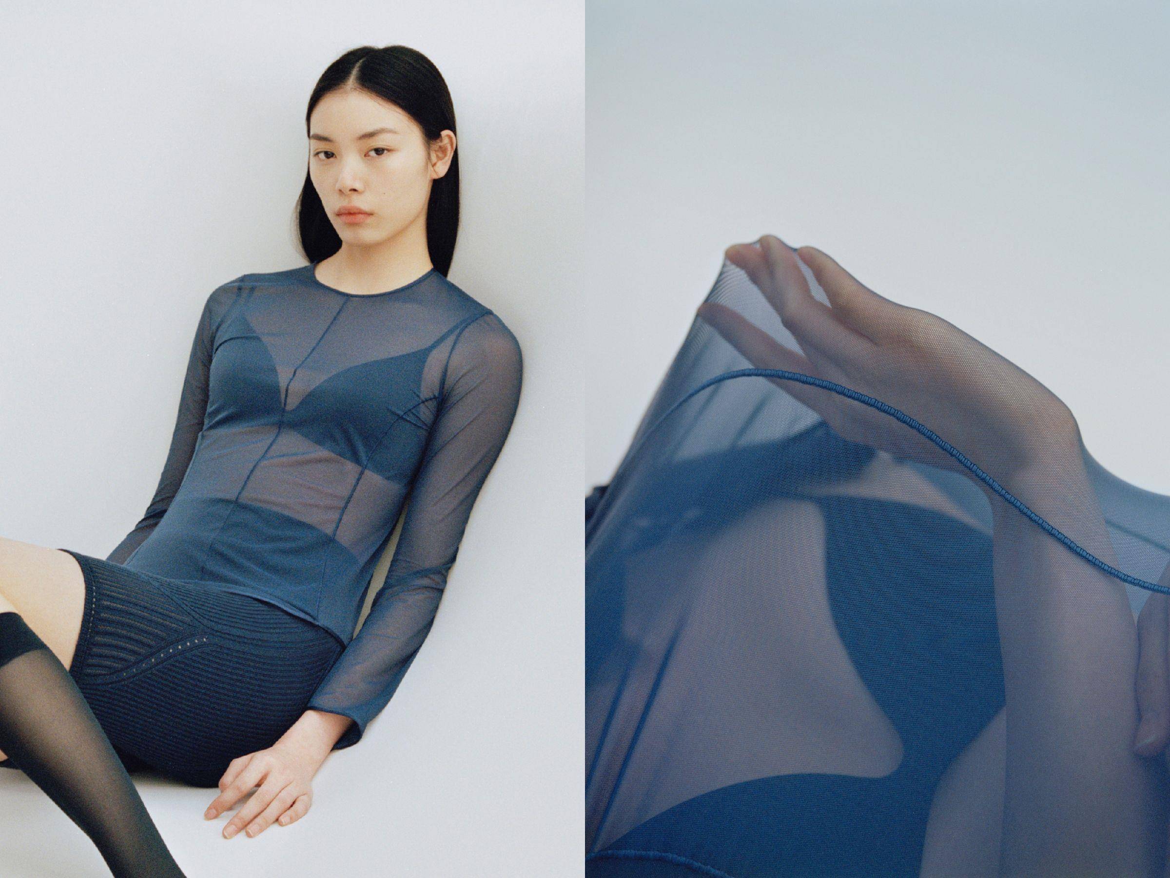 UNIQLO透视上衣、法式内衣比之前更辣！最新Mame联名加入绝美海洋蓝 最新资讯 图1张