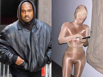 肯爷现任女友打扮得跟“前妻”一样 “蒙面紧身衣”致敬金卡戴珊?