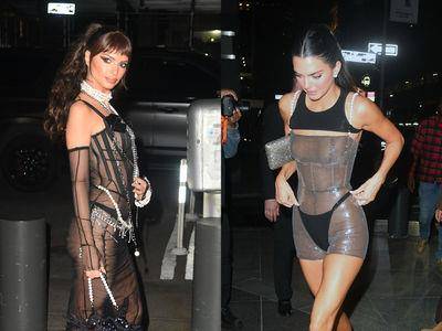 Met Gala派对更有看头！超模Kendall穿香奈儿“液态裙”几近全透视