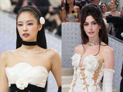 MET Gala／女星全化猫眼＋裸唇！Jennie清淡优雅风、安海瑟薇复古感
