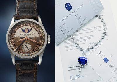 富艺斯春季拍卖　溥仪御藏百达翡丽、宝格丽118.35克拉奇迹蓝宝现踪台北预展