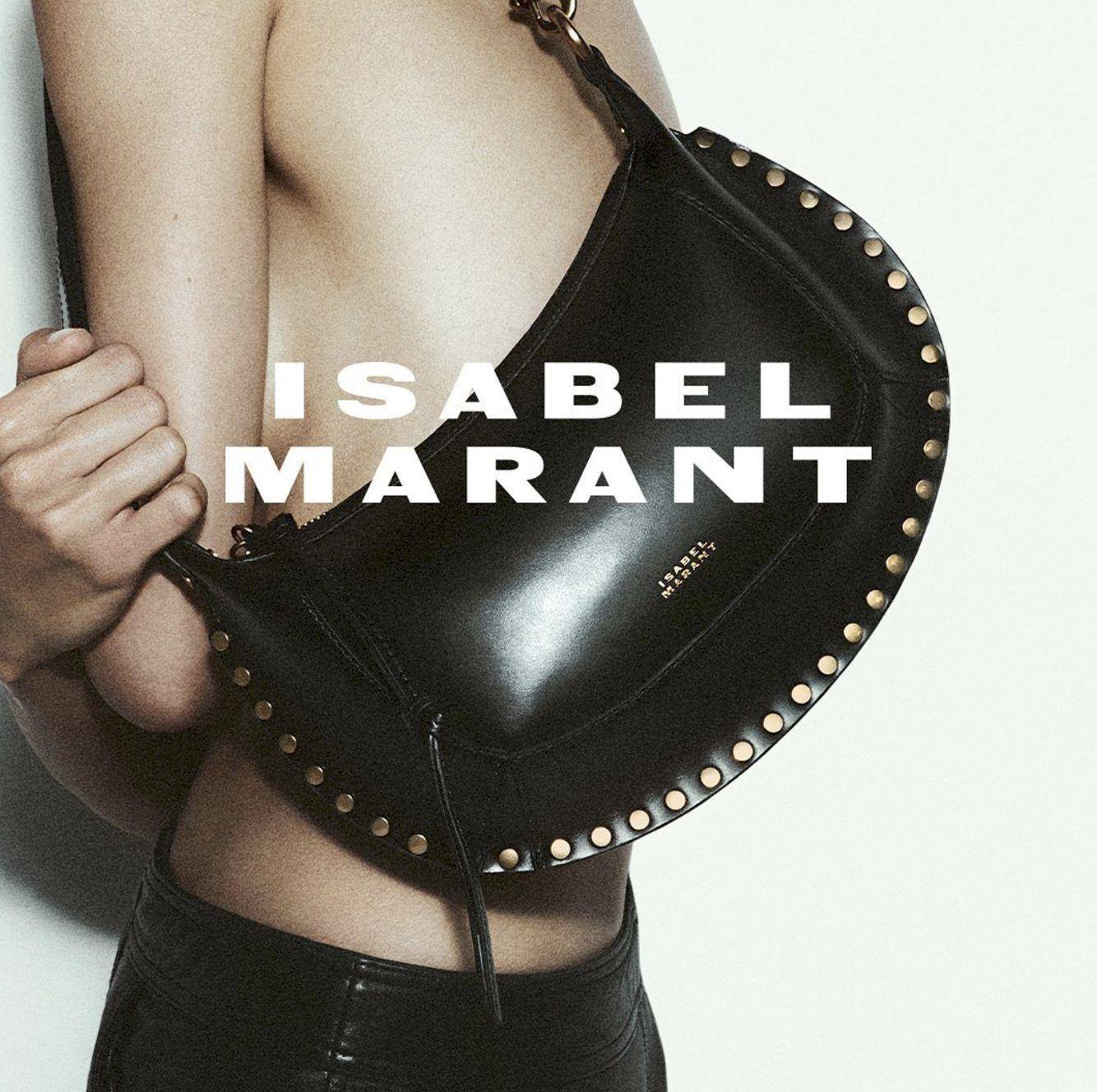 包・开箱／法式质感代表Isabel Marant半月包！孙芸芸晒铆钉皮革不败魅力 时尚穿搭 图1张