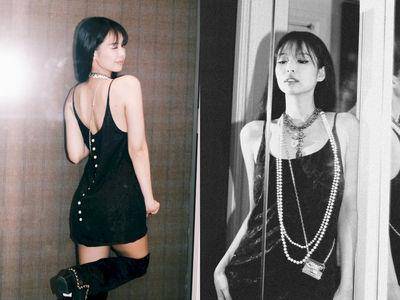 暗夜中的人间香奈儿！Jennie公开Met Gala“派对战袍”配长靴超性感