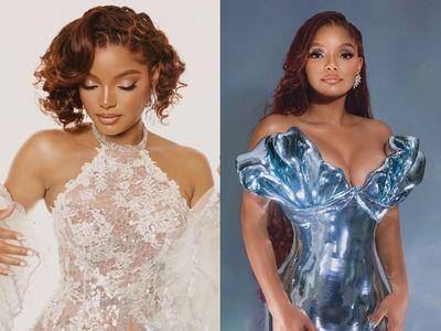 《小美人鱼》荷莉贝莉近日红毯穿搭有巧思　5套浪漫人鱼礼服一次看