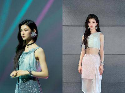 NewJeans 18岁混血成员被赞真人版美人鱼！穿上光泽感两截薄纱超仙