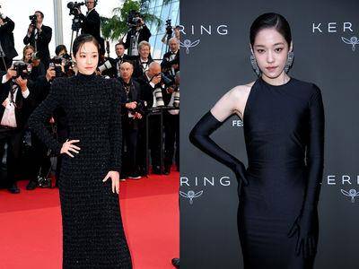 23岁卢允瑞登坎城造型惊艳！　2套BALENCIAGA全黑礼服摆脱稚气