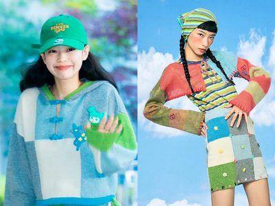 说・流行／Jennie机场穿搭泄爱牌“YanYan”　七彩针织、俏皮少女风必须认识