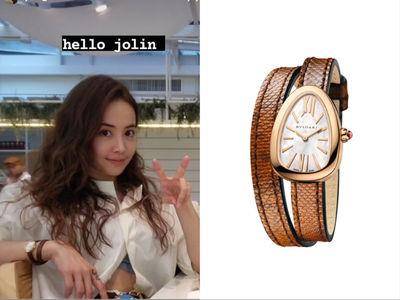 蔡依林32万蛇表泄天后身分　绕双圈表带好时髦