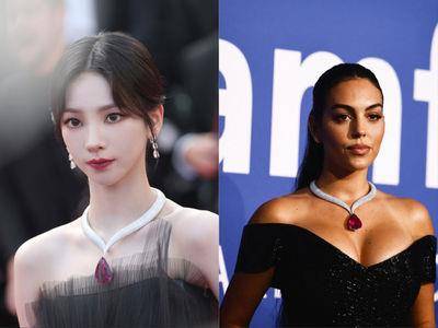 aespa团员Karina项炼“连3撞”　蕾哈娜早戴过、乔治娜也惨中招