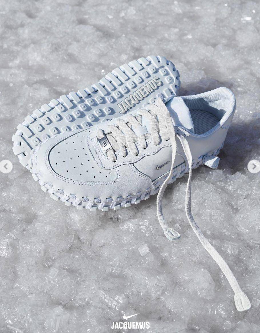 极简控爱牌Jacquemus X Nike联名鞋曝光！最美JF1编织运动鞋一眼就爱上 最新资讯 图4张