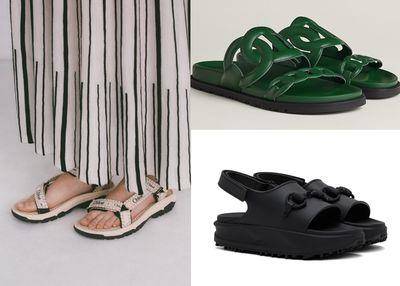 “精品运动风凉鞋”清单　Chloé今夏最美联名、爱马仕仙人掌绿很时髦