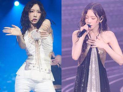 太妍首尔开唱造型解析！披上梦幻星河裙、“褶皱深V连身裤”辣翻