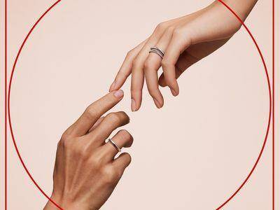 对戒内圈藏红线牵起缘分　Qeelin东方味设计引共鸣