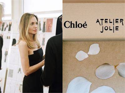 裘莉亲自设计！Chloé创意总监卸任前联名Atelier Jolie打造“最仙晚礼服”