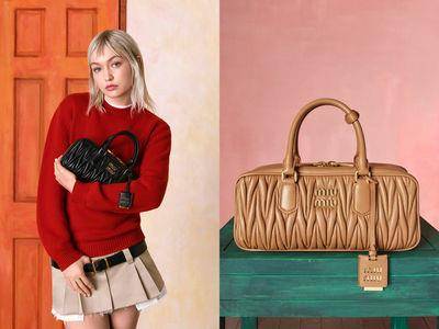 Gigi Hadid顶胎毛浏海化身Miu Miu女孩！捧“皱褶Arcadie包”叛逆可爱