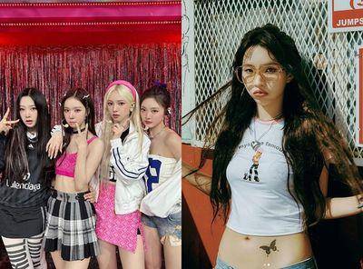 夏天必备Y2K上衣与格子百褶裙　跟着女团aespa、(G)I-DLE穿变美式辣妹