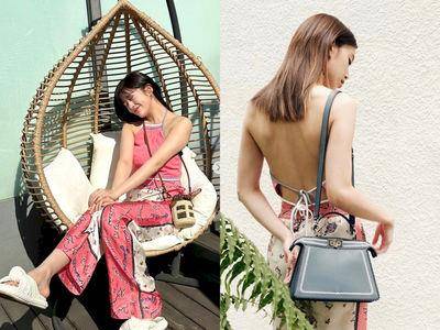 陈庭妮与安俞真等不及上身！FENDI“夏日星座”沙滩装 、草编包超解暑