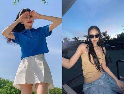 韩系穿搭夏天最夯范本！网球装超级减龄、工装裤Jennie私服最爱