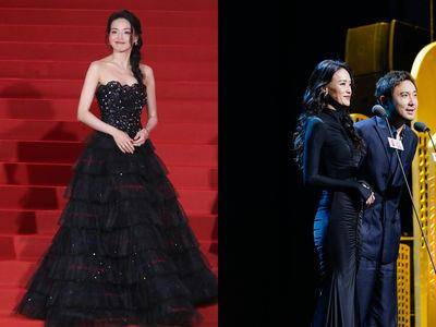 舒淇冻龄状态称霸红毯！驾驭少女系薄纱、紧身鱼尾裙美出新高度