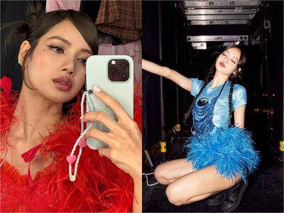 Lisa墨尔本表演服辣翻天！2套“羽毛战袍”晒神级比例称霸舞台