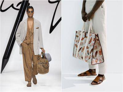 2024春夏男装周／GIORGIO ARMANI低领口好性感　BERLUTI包上有“鞋”