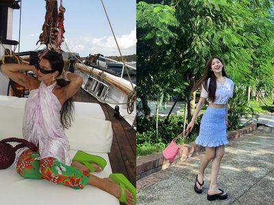 夏日拖鞋穿搭舒服也要时髦好看　赵露思同款厚底增高又显腿长