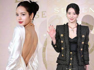 不愧是全球代言人！LISA白礼服转身大露性感美背　气场狂压大小涎镇