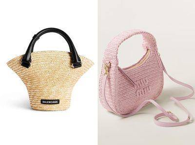 5款精品草编包推荐　MIU MIU梦幻樱花粉、BALENCIAGA遮阳帽设计超Q