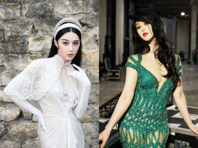 范冰冰女王气场爆棚！复古女伶、性感渔网裙大秀长腿，法国高订周杀出血路