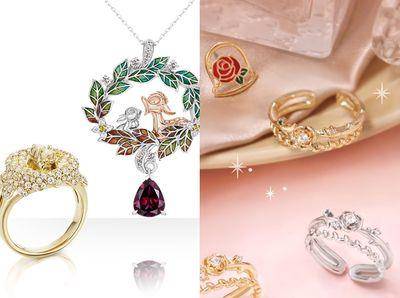 迪士尼100周年联名饰品必须收藏！小熊维尼、公主系列超梦幻