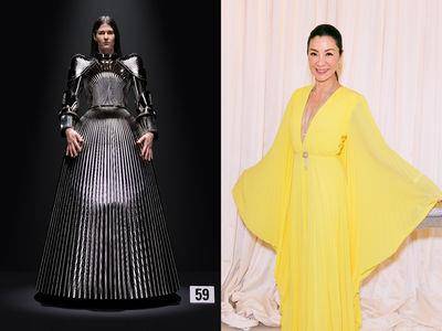 巴黎高订周／BALENCIAGA压轴盔甲裙震撼秀场　杨紫琼、70岁传奇影后助阵