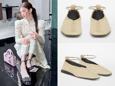 芭蕾舞鞋穿搭超红！8双推荐甜美减龄　Jennie、高允贞都在穿