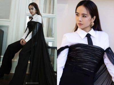 蔡依林“呸姐气势”狂开！42岁超紧致脸蛋驾驭黑纱披风太帅气