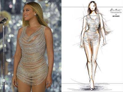 Tiffany竟推闪亮手工洋装！　碧昂丝曲线毕裙装集合珠宝经典