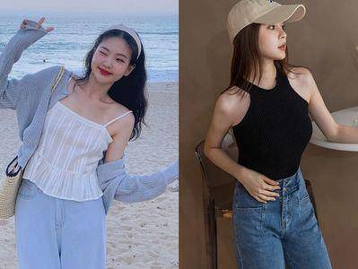 夏日“不同身型”背心穿搭技巧　削肩款超气质、肉肉脸选V领最修饰