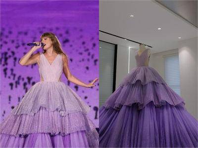 泰勒丝演唱会战袍来自中国台湾设计！　渐层梦幻薰衣草紫加持女神气场