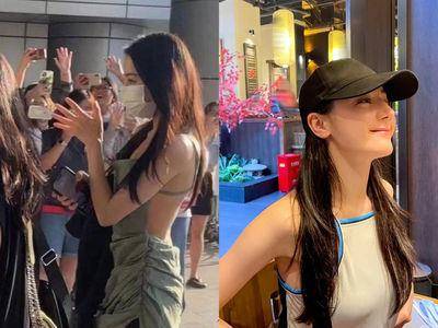 迪丽热巴“机场露背装”超杀亮相！　小众品牌私服辣到瞬间消暑