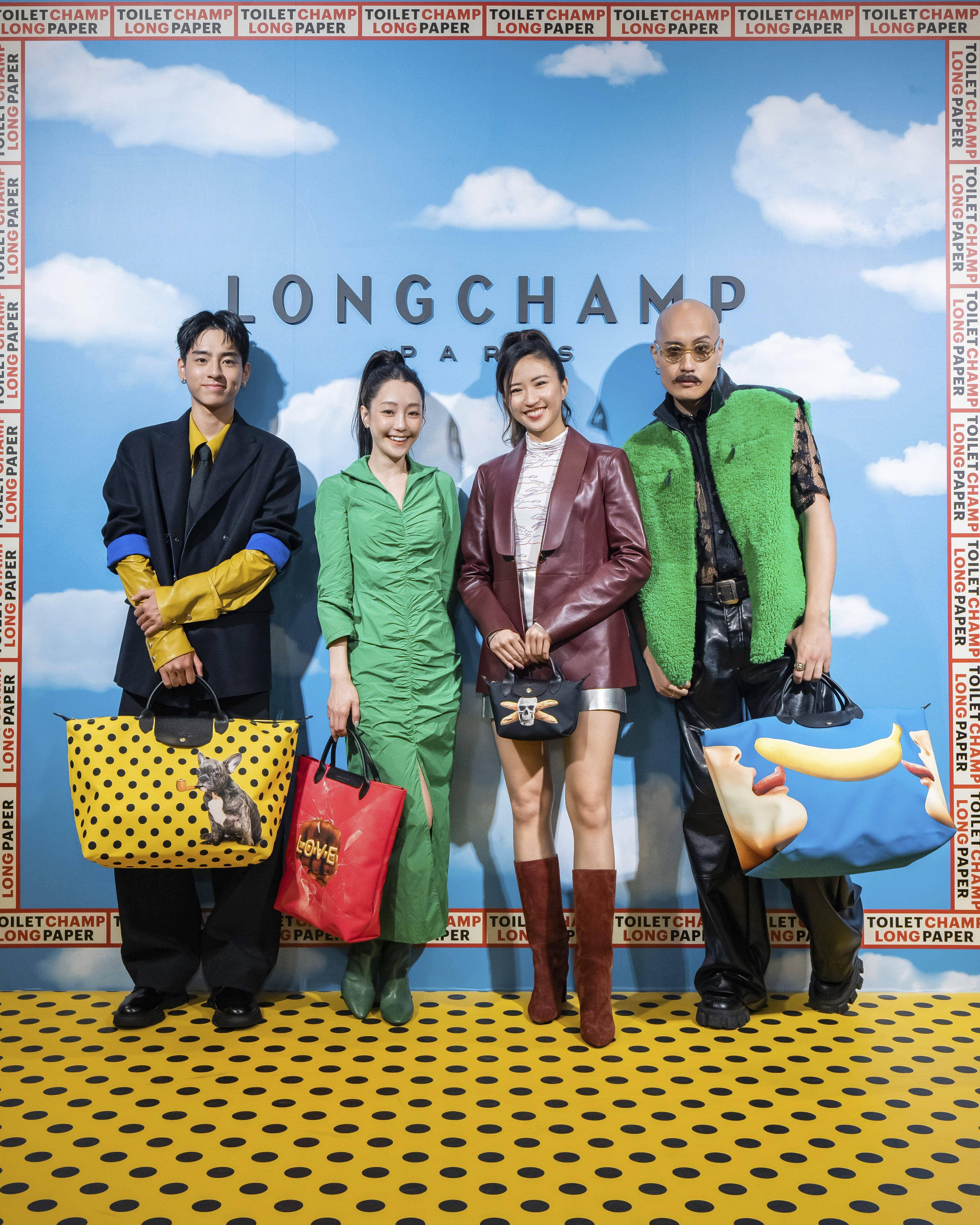 黄宣“胡子style”力挺Toiletpaper联名！刘敬曝“第一次”献给LONGCHAMP 时尚穿搭 图1张