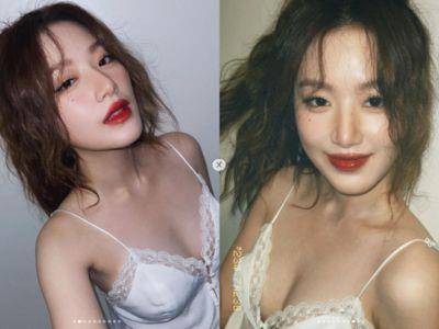 舒华穿性感蕾丝内衣辣露事业线！美胸扣子快崩开让粉丝狂喷鼻血