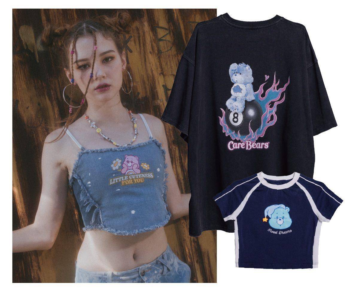 Care Bears快闪店首登台！超萌“彩虹熊墙”被拍爆、Y2K丹宁短上衣必抢 时尚穿搭 图5张