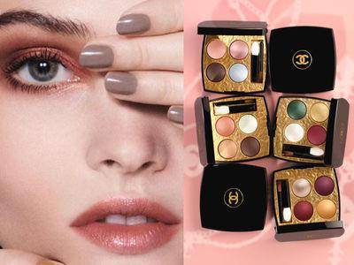秋季绝美眼影盘点：CHANEL黄金刻纹盘面、Dior眼影盘上有手工织纹