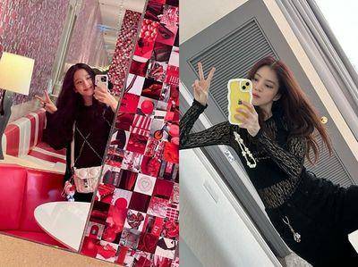 “玩偶、钥匙圈”成时尚配件　Jisoo挂包包太可爱、挂在腰间超有个性