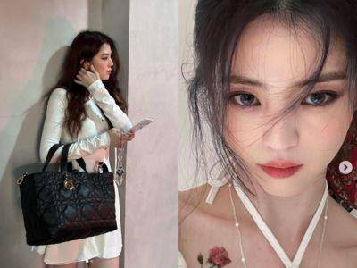 韩韶禧“逆风穿搭”也好时髦！千元小洋装拎15万大黑包超级有型