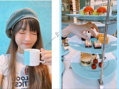 谢金燕少女心喷发大吃Tiffany梦幻下午茶　满满罪恶感直奔健身房